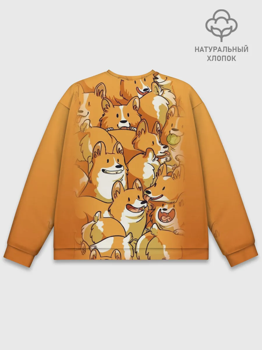 Мужской свитшот базовый / Корги