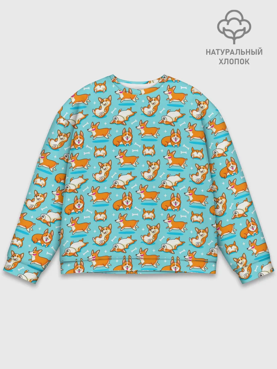 Мужской свитшот базовый / Корги