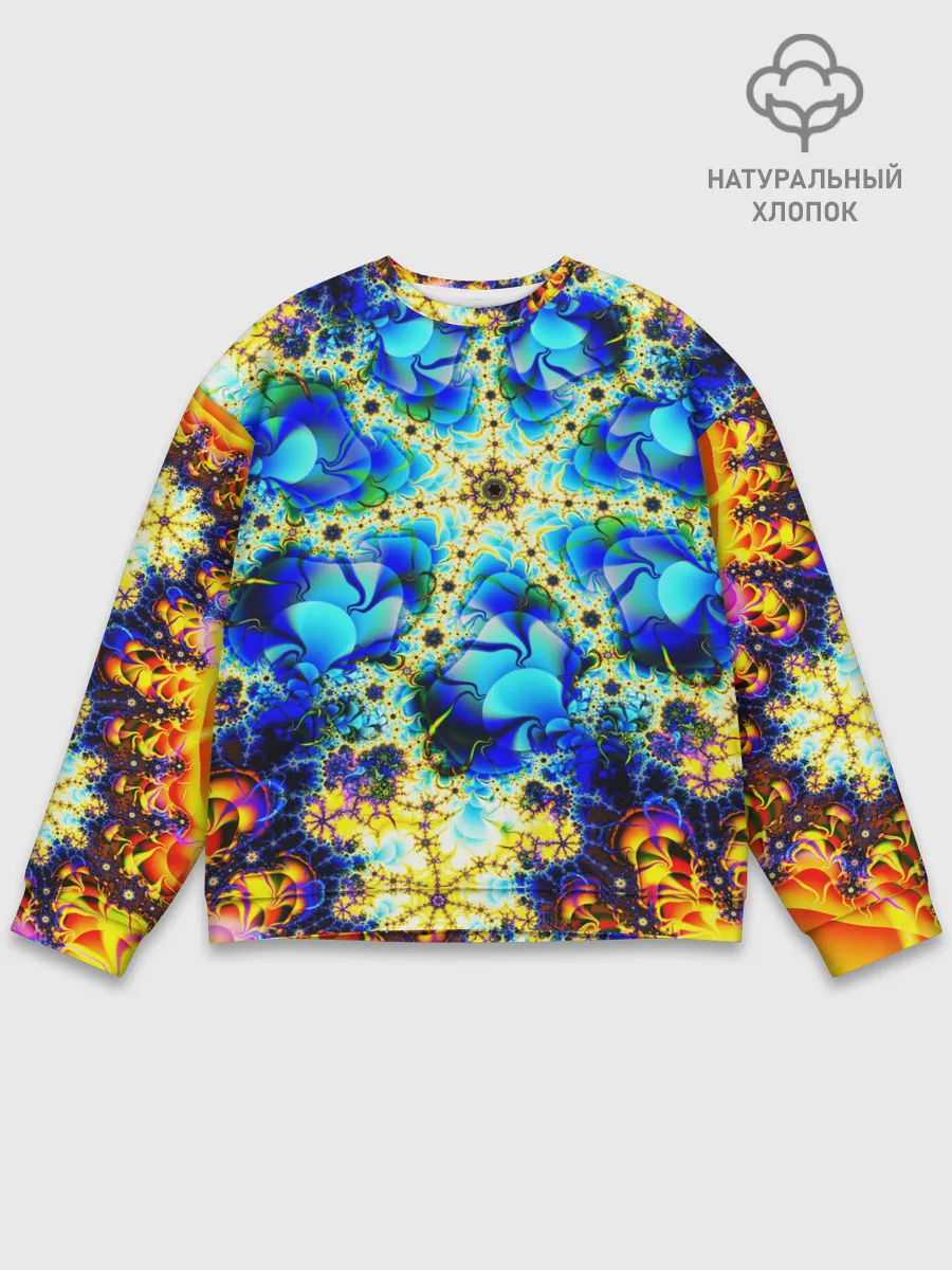 Мужской свитшот базовый / ИЛЛЮЗИЯ ФРАКТАЛОВ