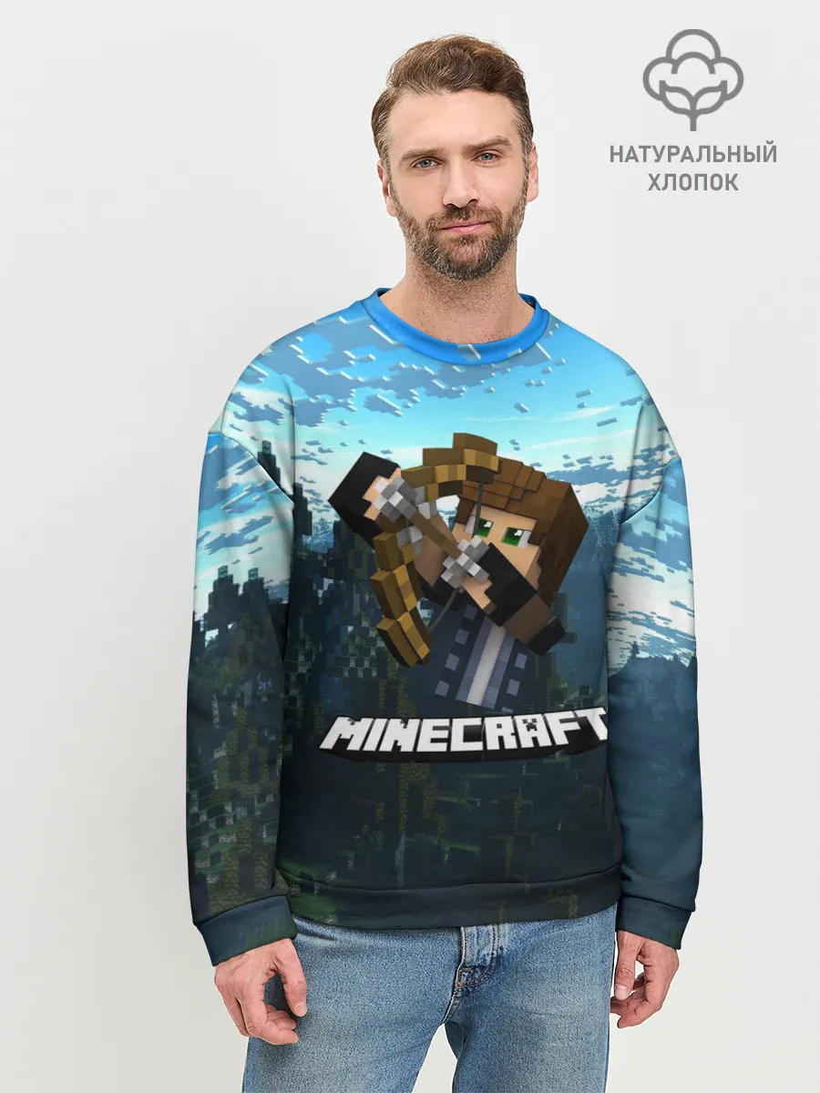 Мужской свитшот базовый / Minecraft / Майнкрафт