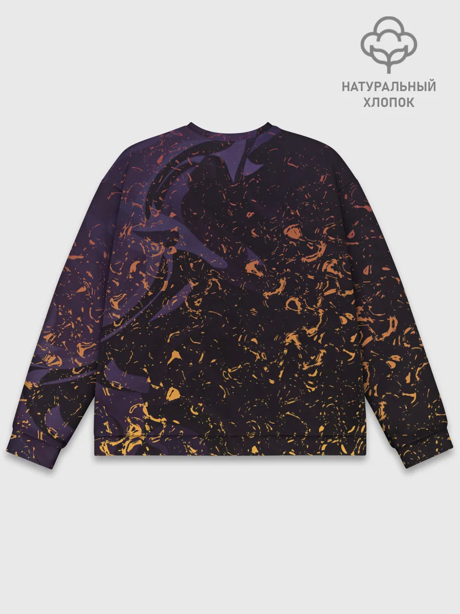 Мужской свитшот базовый / Flame in the night