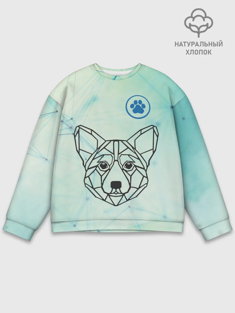 Мужской свитшот базовый / Корги