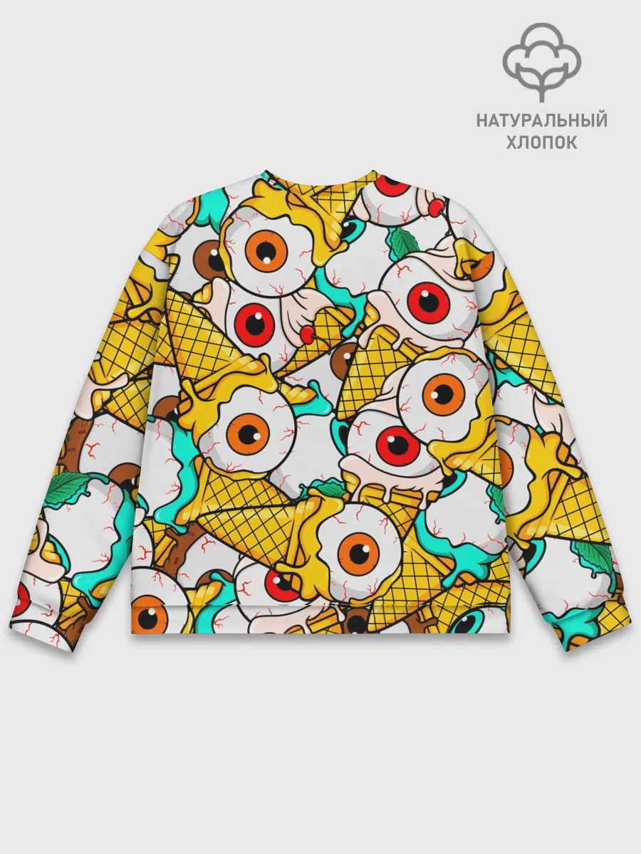 Мужской свитшот базовый / Морожки с глазами