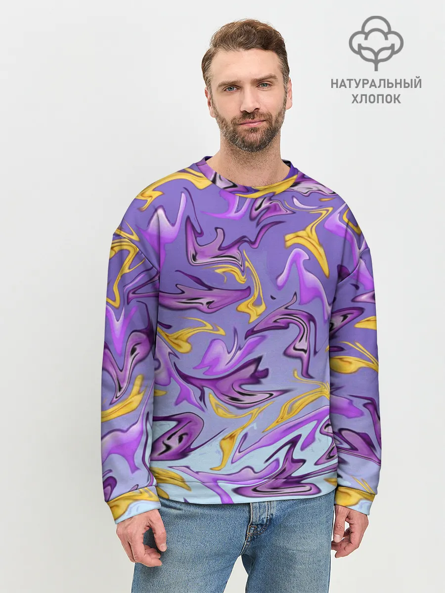 Мужской свитшот базовый / Абстракция
