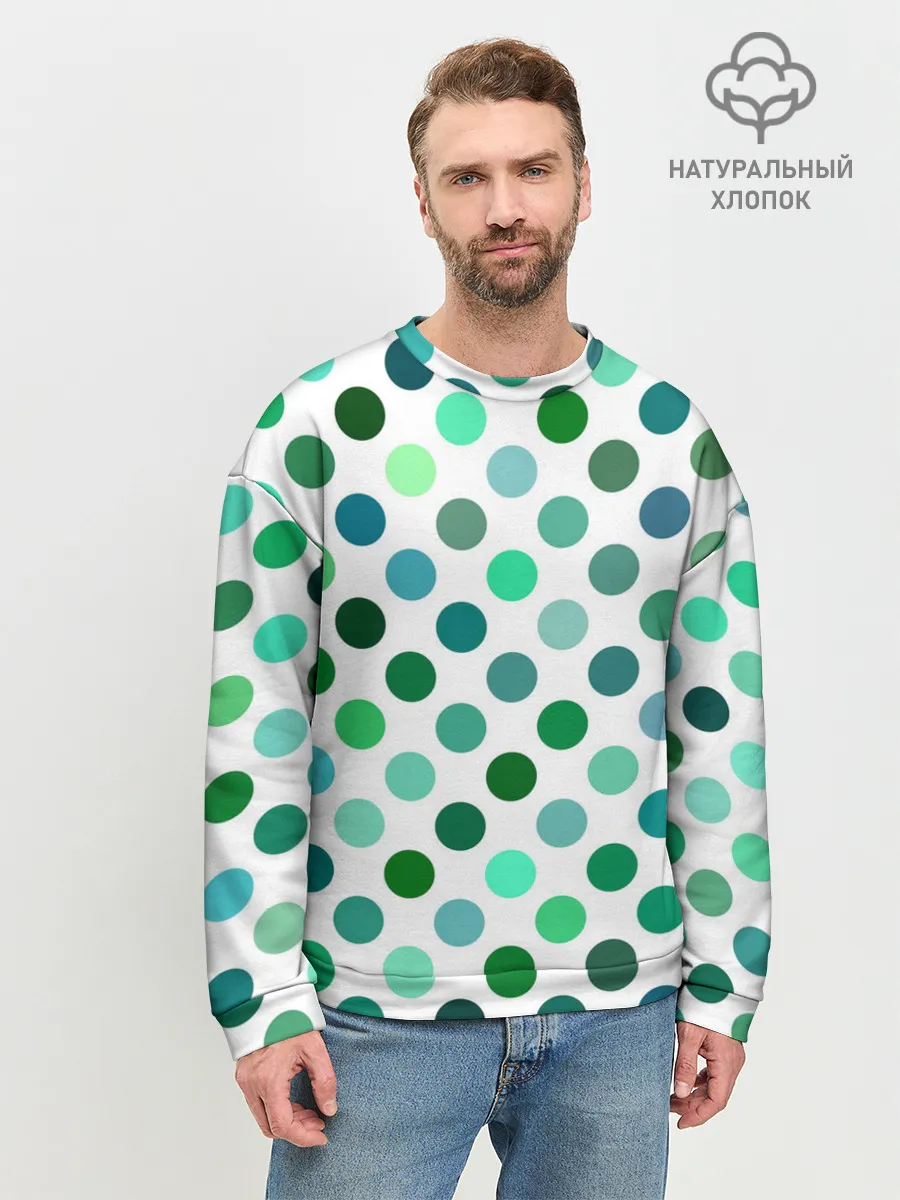 Мужской свитшот базовый / Горох