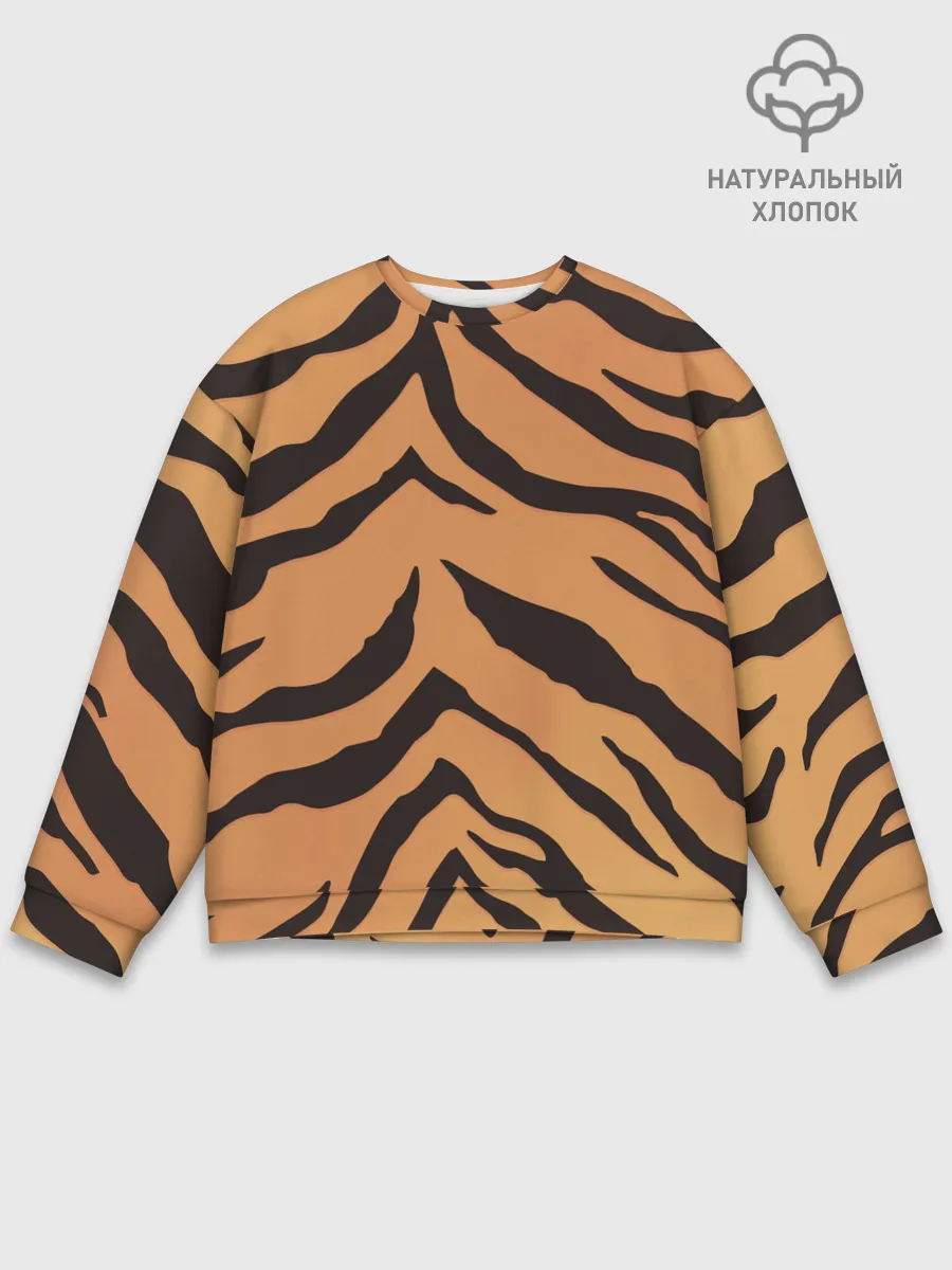 Мужской свитшот базовый / Тигриный камуфляж
