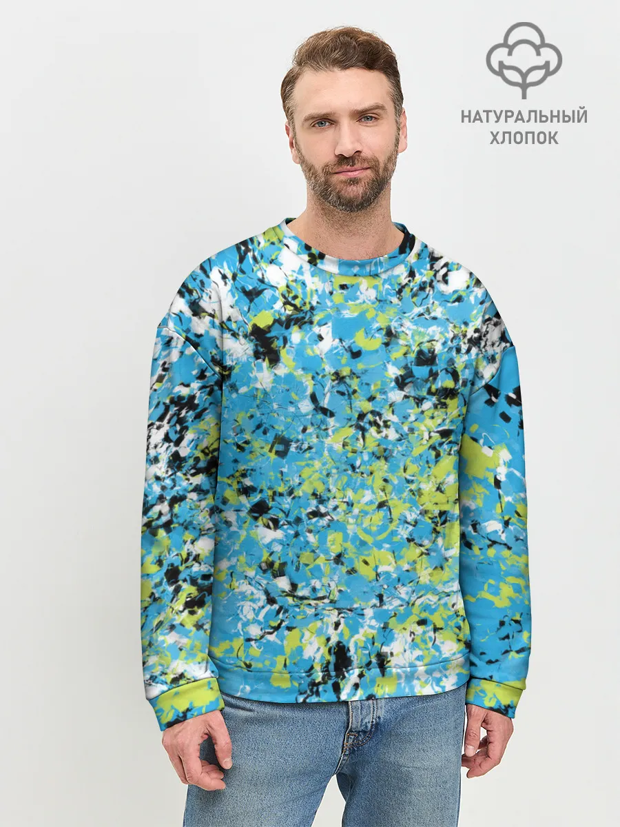 Мужской свитшот базовый / Абстракция