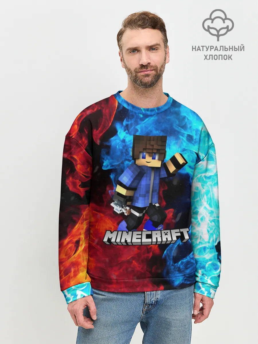 Мужской свитшот базовый / Minecraft / Майнкрафт