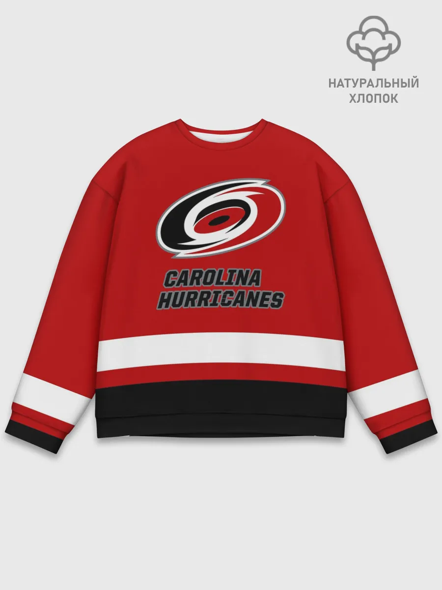 Мужской свитшот базовый / Каролина Харрикейнз