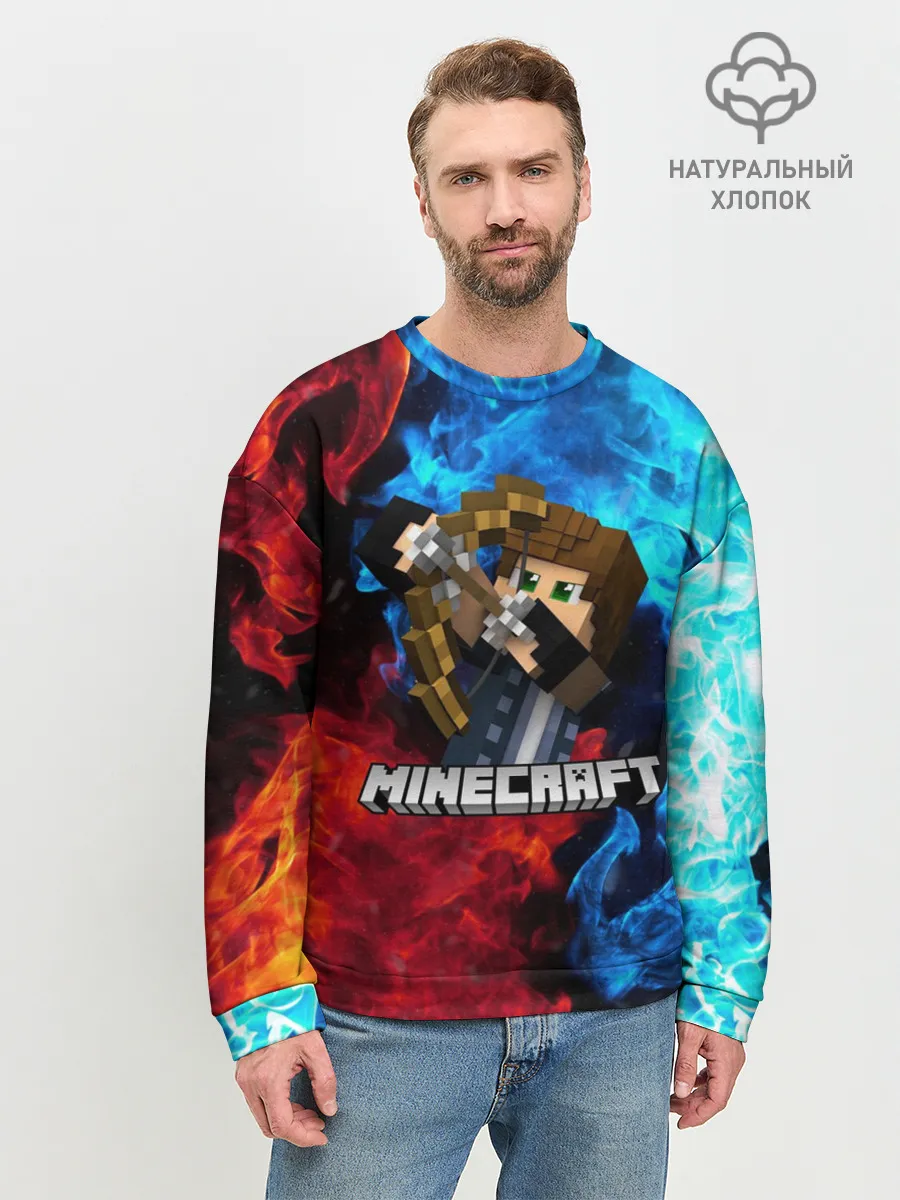 Мужской свитшот базовый / Minecraft / Майнкрафт