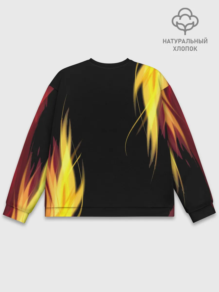 Мужской свитшот базовый / Грозовой кошак