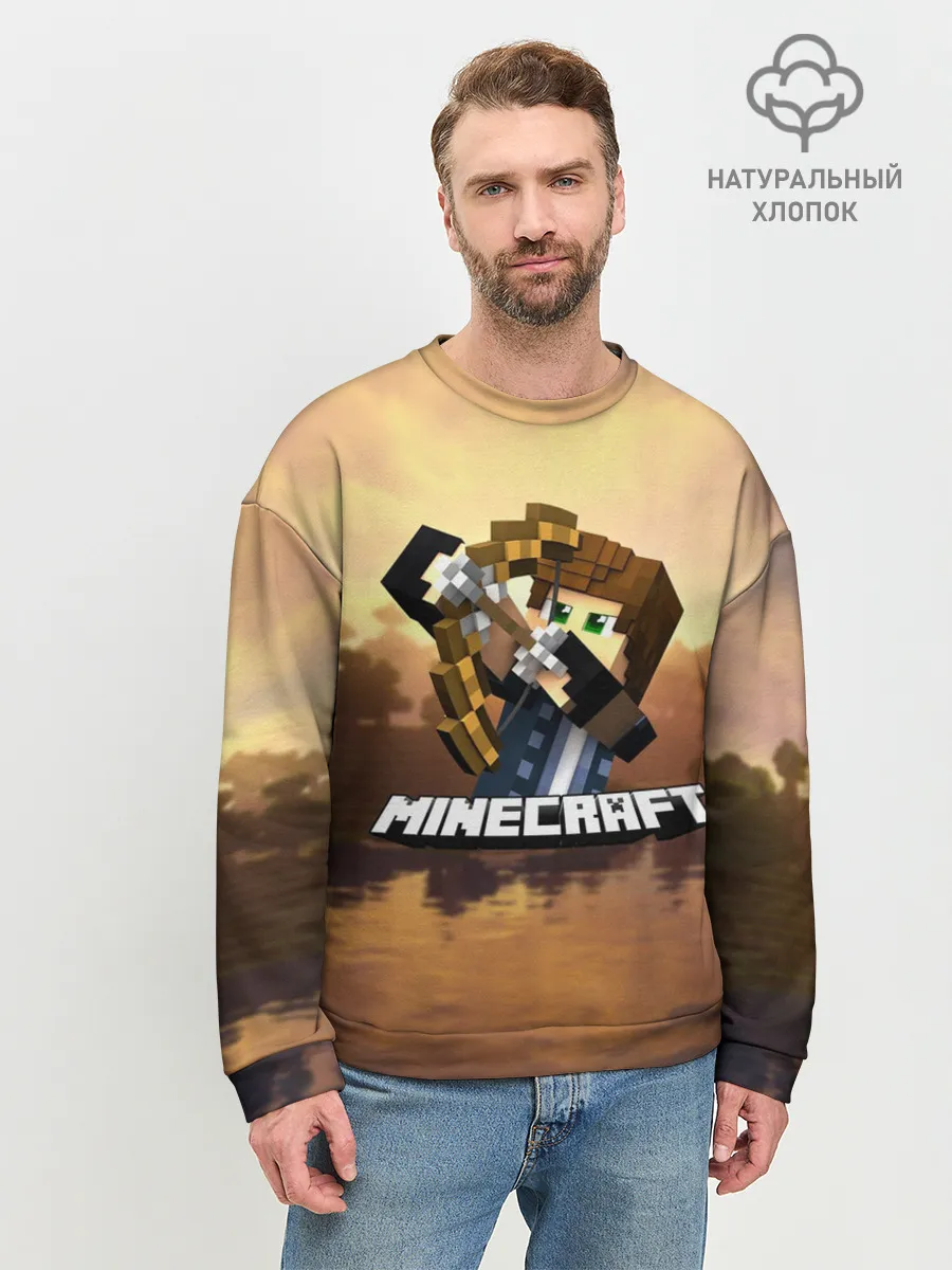 Мужской свитшот базовый / Майнкрафт