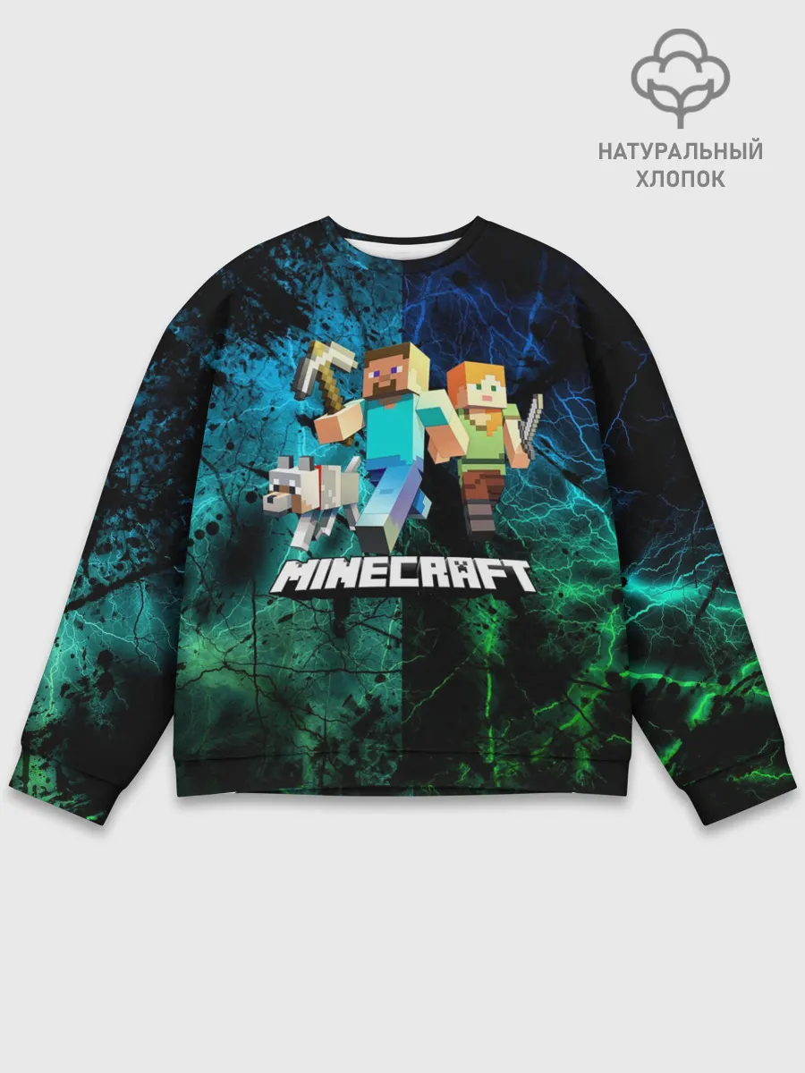Мужской свитшот базовый / Minecraft / Майнкрафт