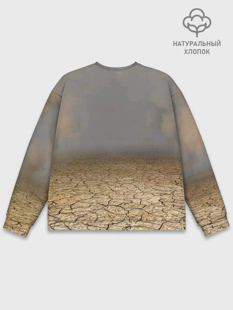 Мужской свитшот базовый / Земляной кошак с расенганом