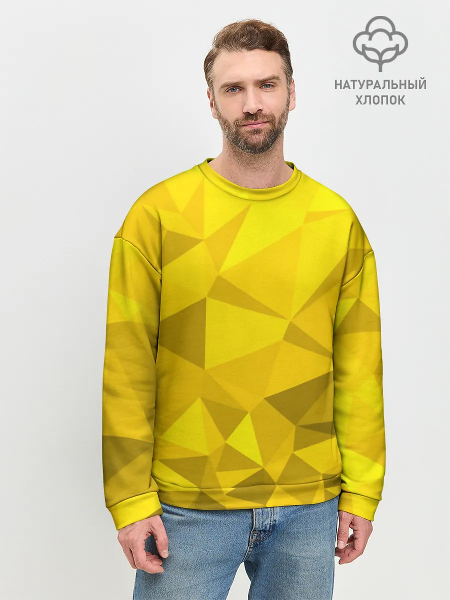 Мужской свитшот базовый / YELLOW ABSTRACT