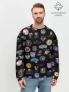 Мужской свитшот базовый / NBA Pattern | НБА Паттерн