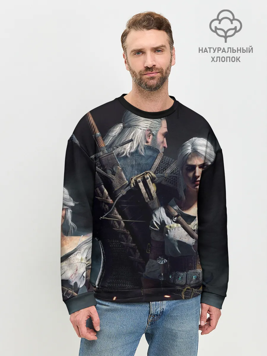 Мужской свитшот базовый / Ведьмак Геральд