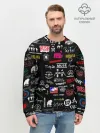 Мужской свитшот базовый / ЛОГОТИПЫ РОК ГРУПП | PATTERN