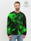 Мужской свитшот базовый / Зелёная краска