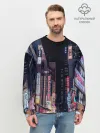 Мужской свитшот базовый / Ночной Токио
