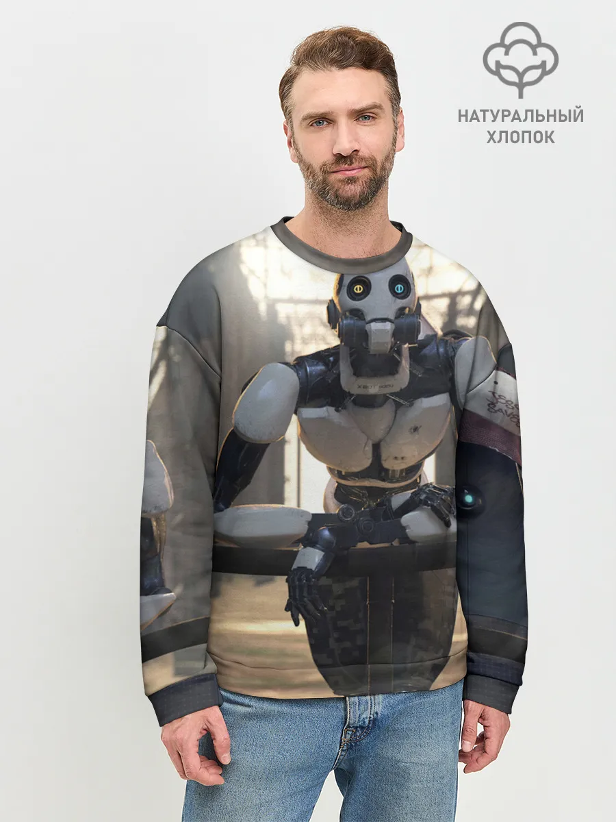 Мужской свитшот базовый / Любовь Смерть Роботы