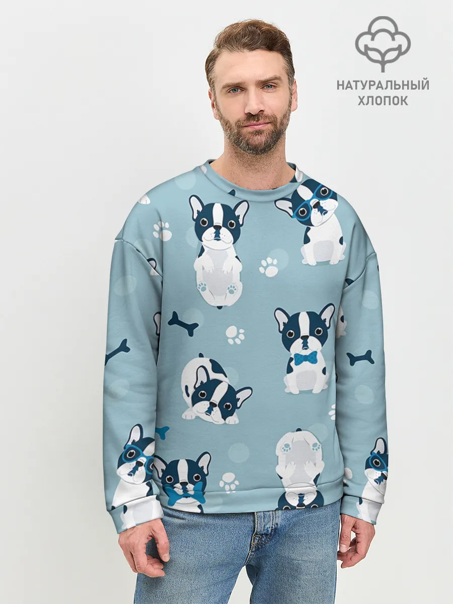 Мужской свитшот базовый / Собачки