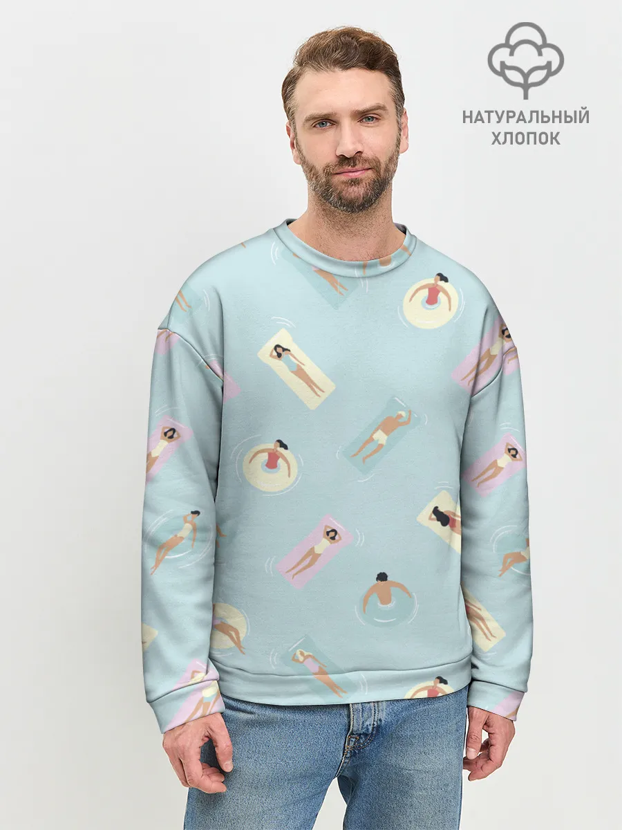 Мужской свитшот базовый / Пляжный сезон