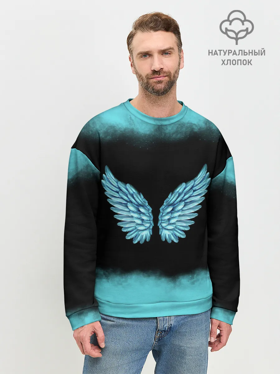 Мужской свитшот базовый / Крылья Ангела