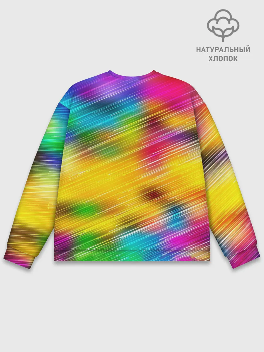 Мужской свитшот базовый / Радужный звездопад