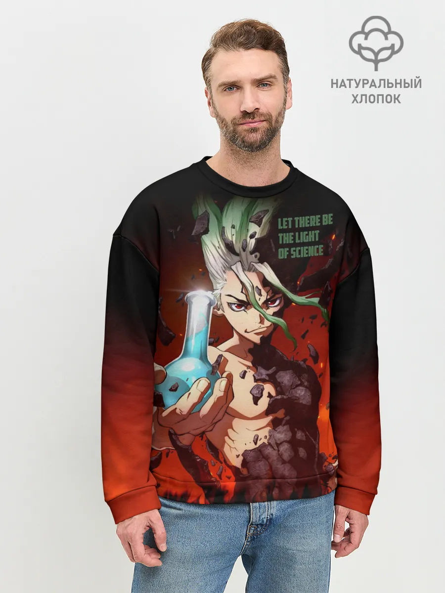 Мужской свитшот базовый / Доктор Стоун