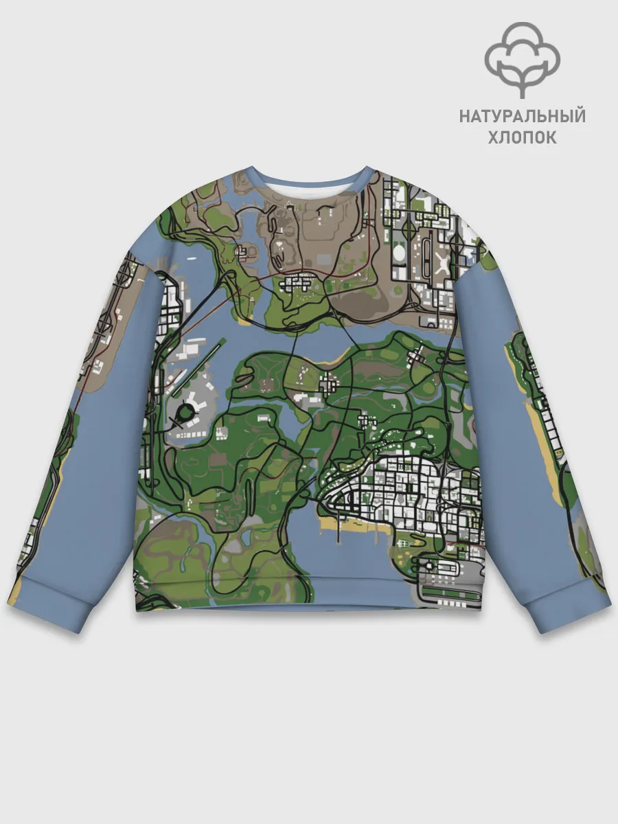 Мужской свитшот базовый / San andreas