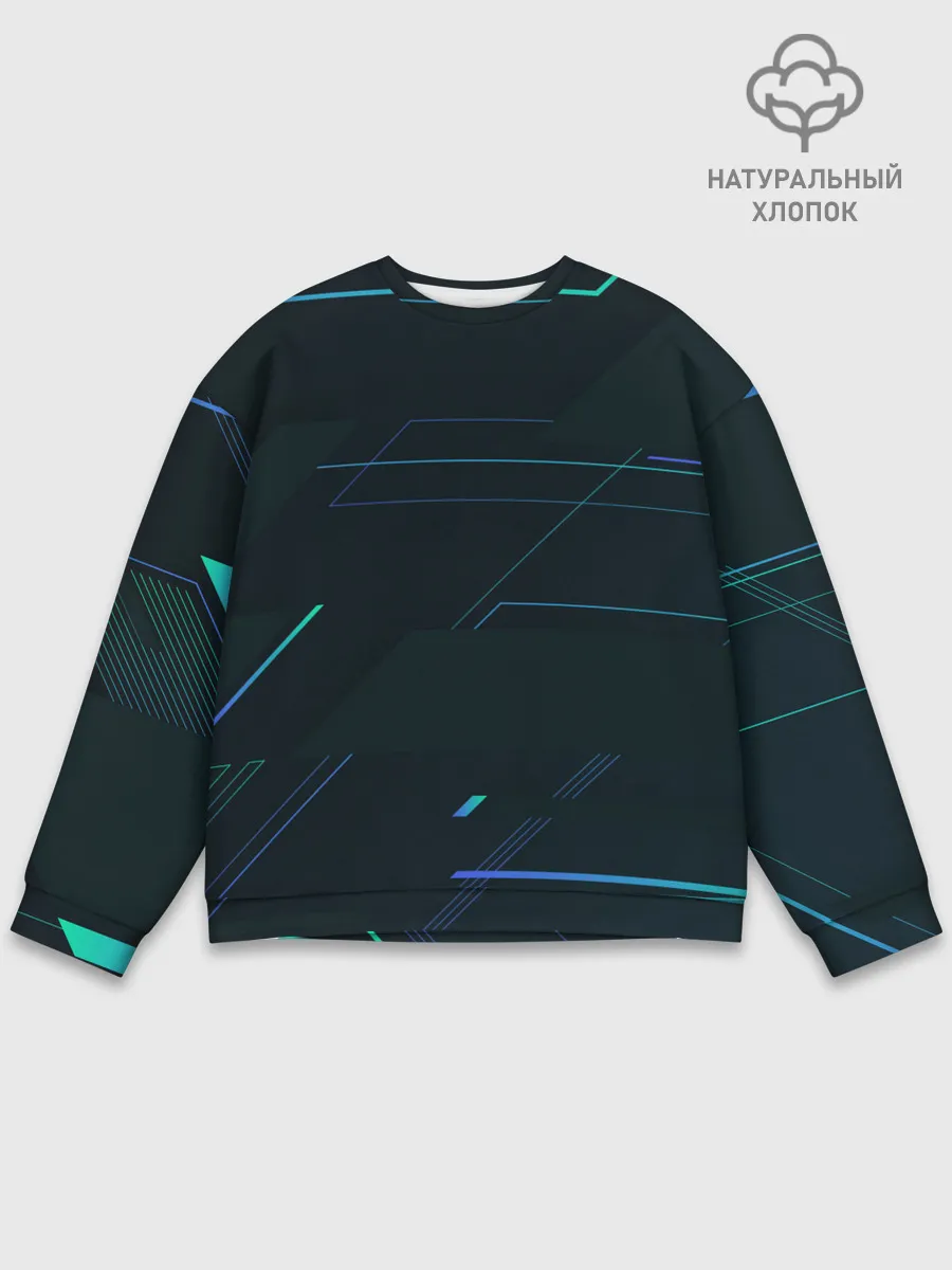 Мужской свитшот базовый / Modern Geometry