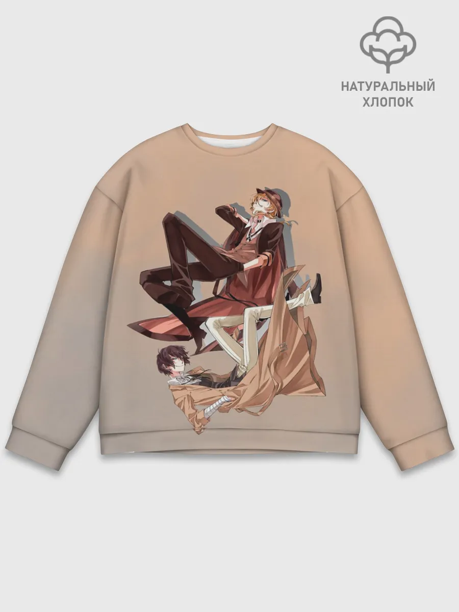 Мужской свитшот базовый / Дазай и Чуя