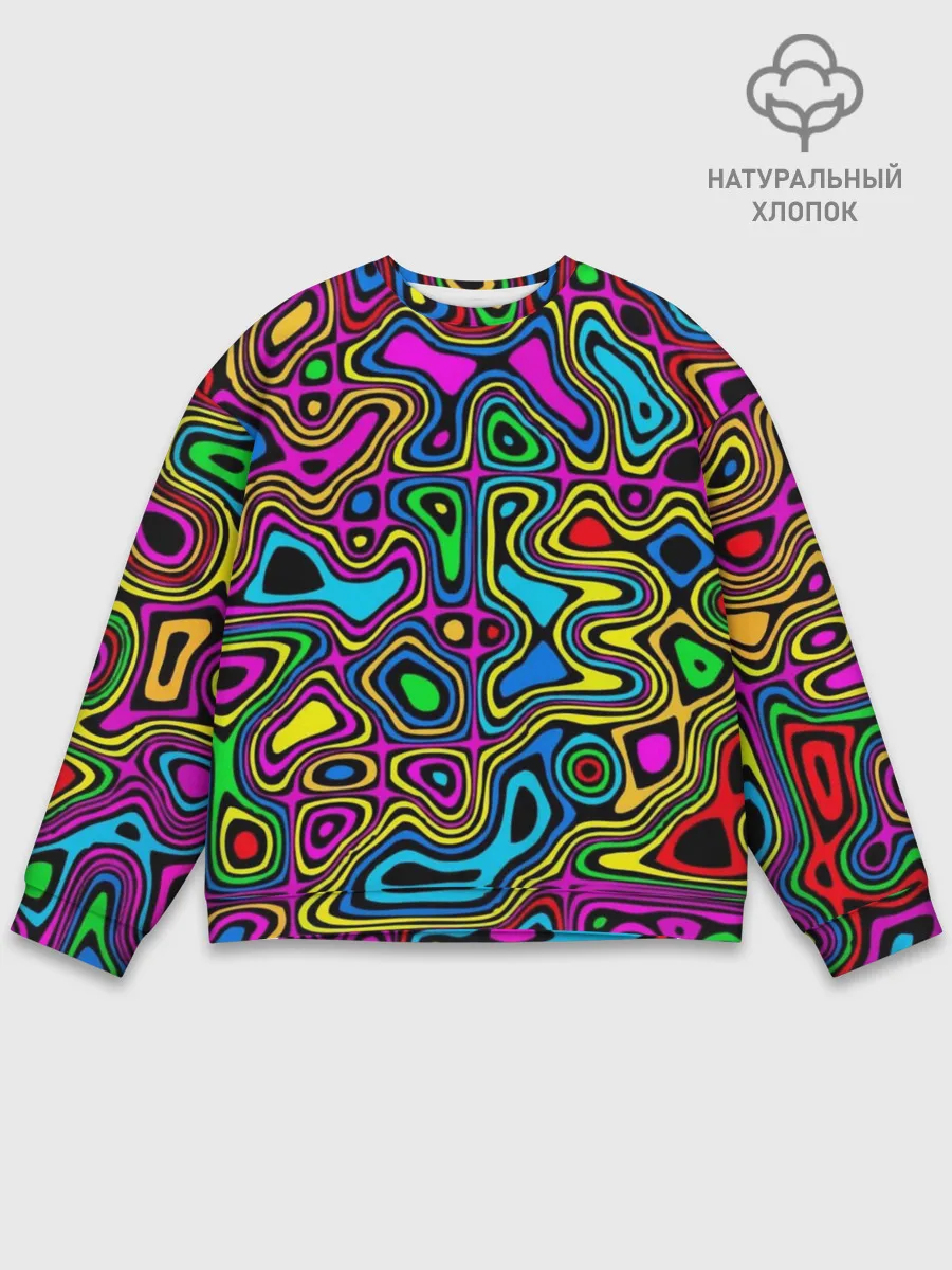 Мужской свитшот базовый / Психоделика