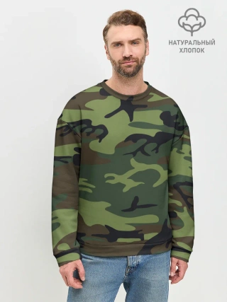 Мужской свитшот базовый / Военный камуфляж