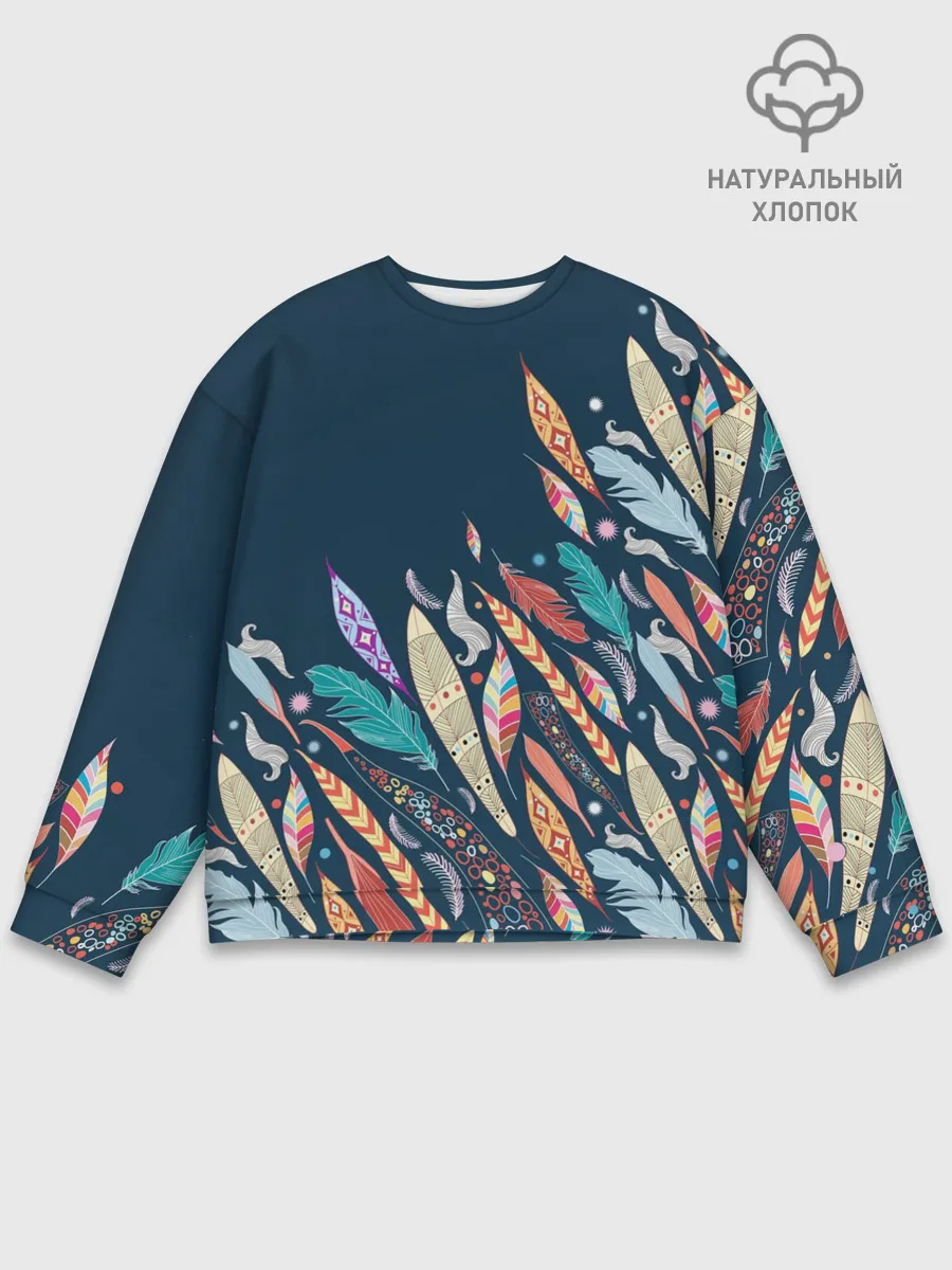 Мужской свитшот базовый / Перья