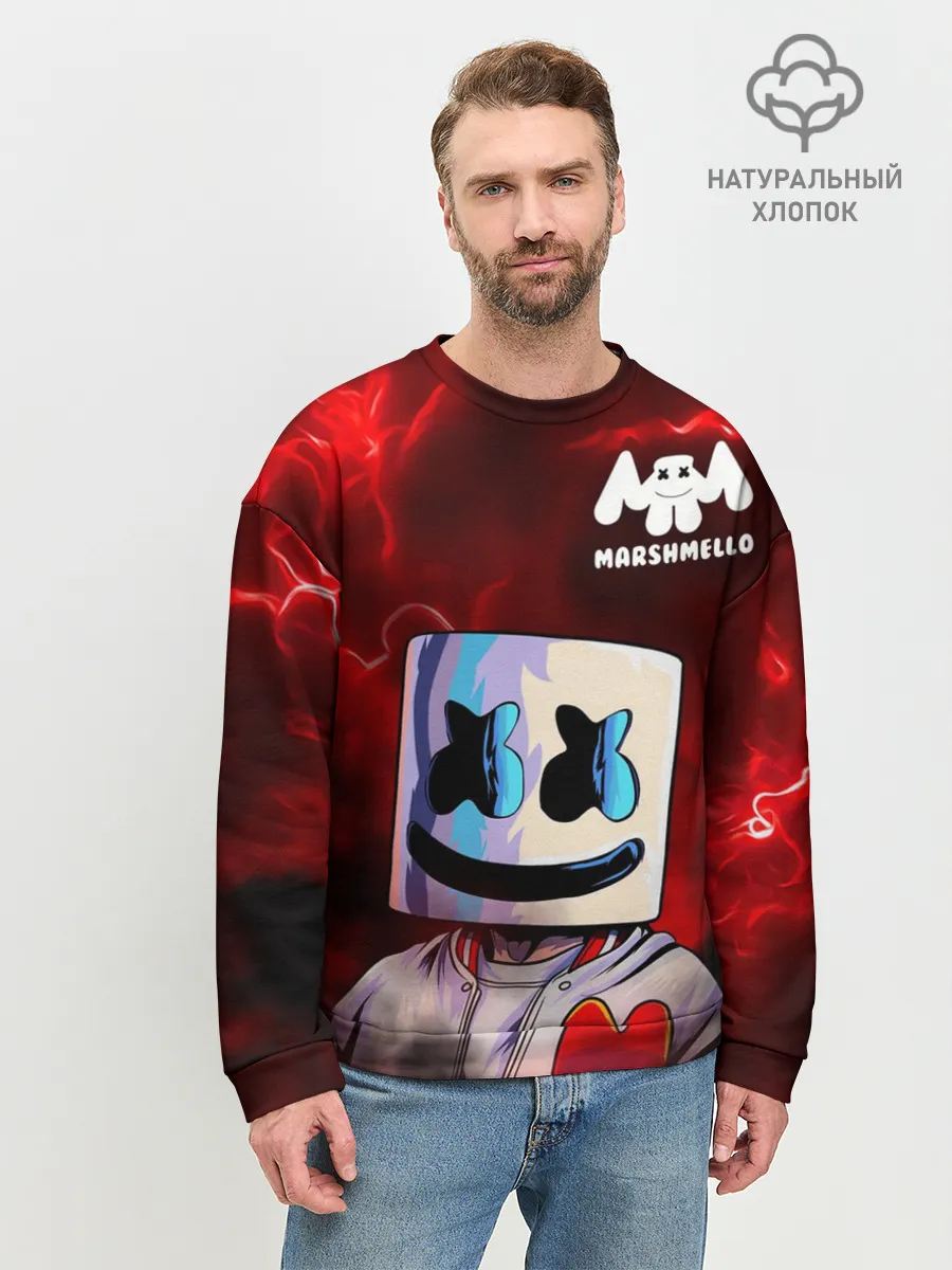 Мужской свитшот базовый / MARSHMELLO