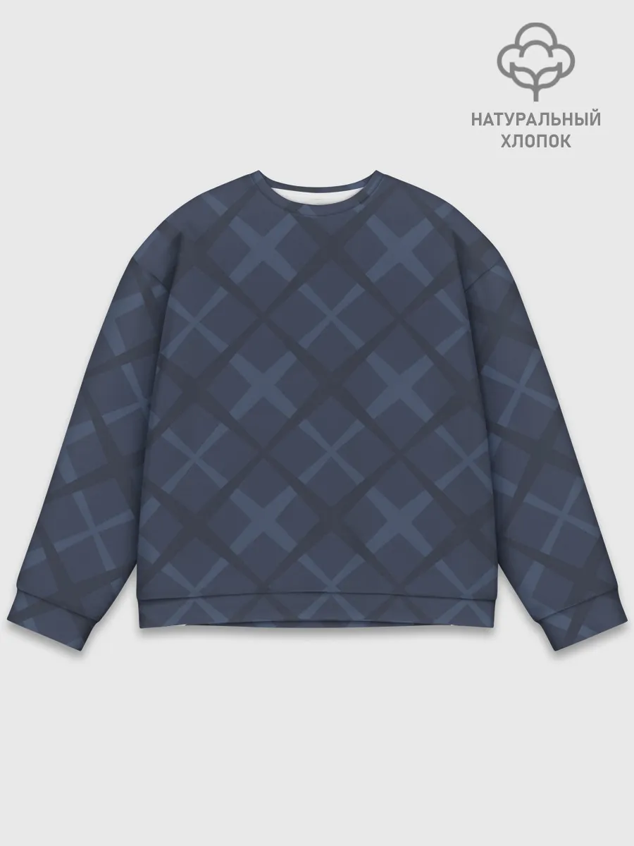 Мужской свитшот базовый / Геометрический узор