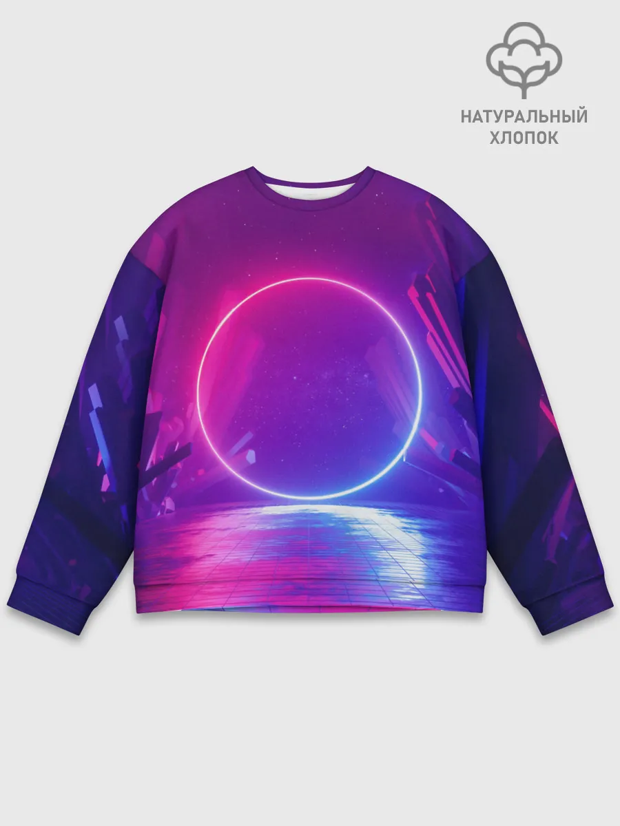 Мужской свитшот базовый / НЕОНОВЫЙ КРУГ