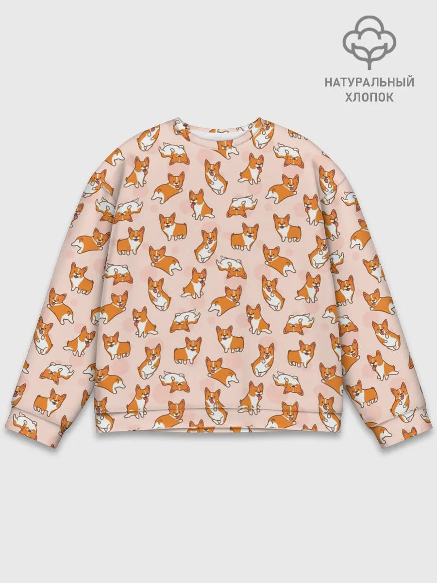 Мужской свитшот базовый / Корги