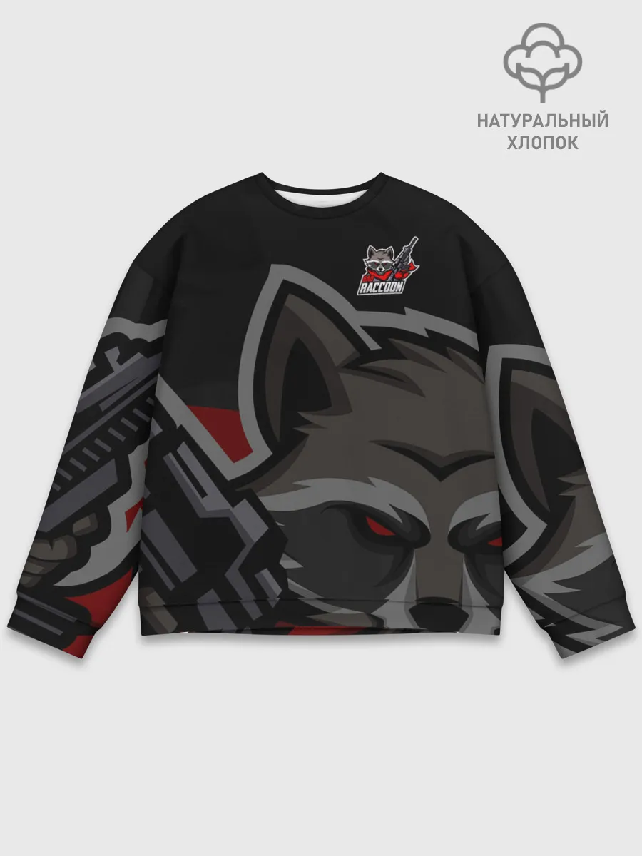 Мужской свитшот базовый / Форма Bad Raccoon