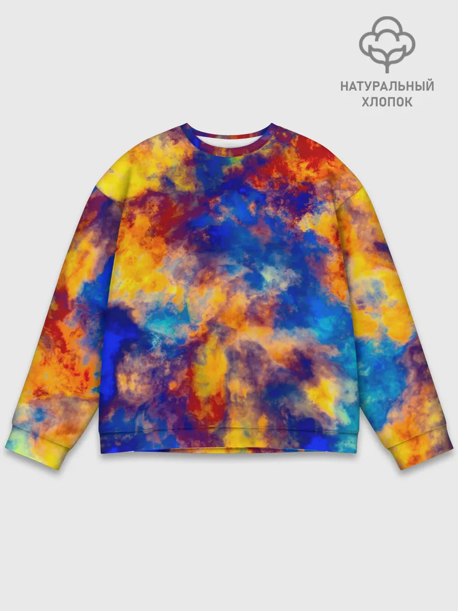 Мужской свитшот базовый / Огненно-синий полутон