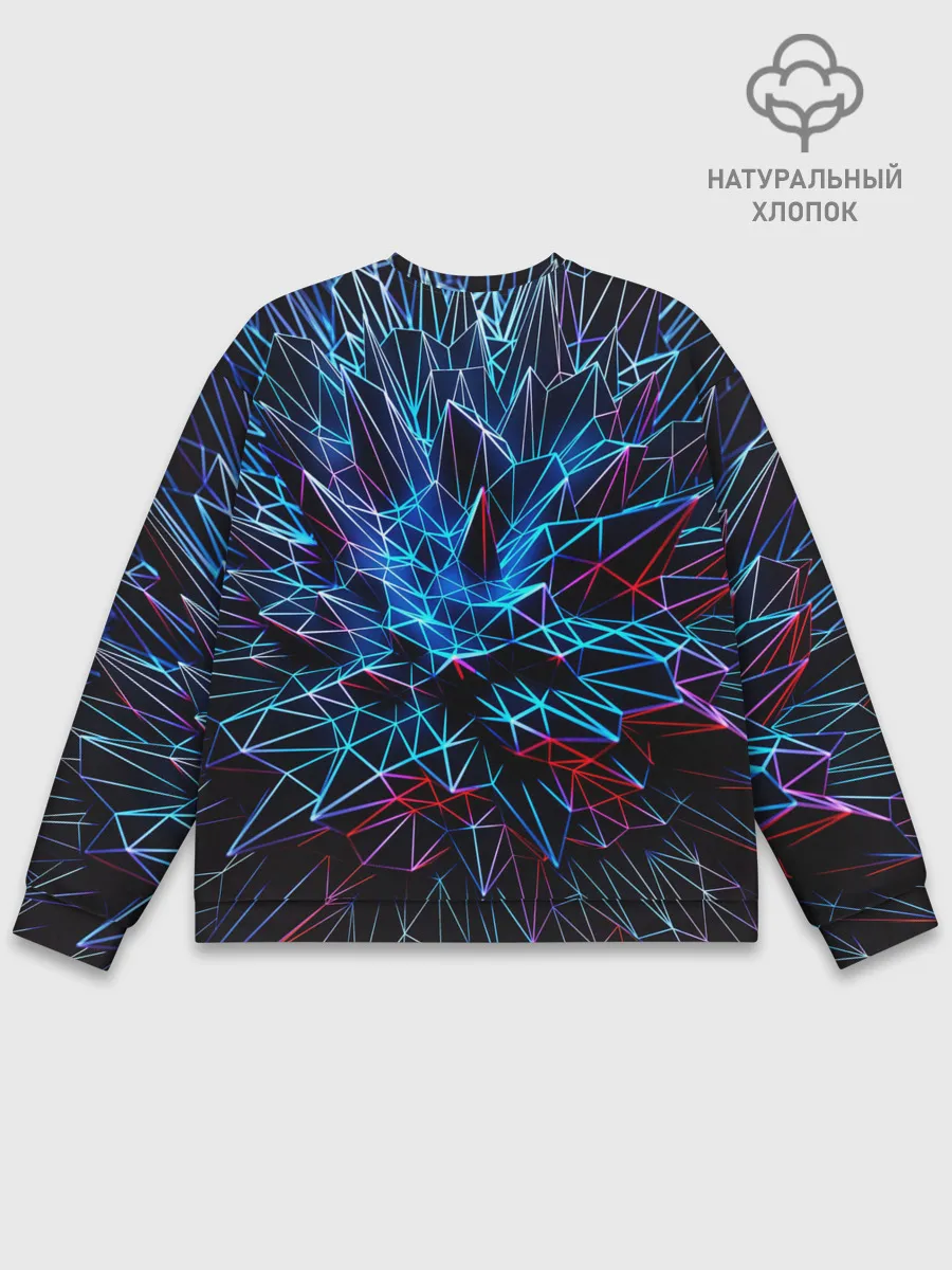 Мужской свитшот базовый / NEON GEOMETRY