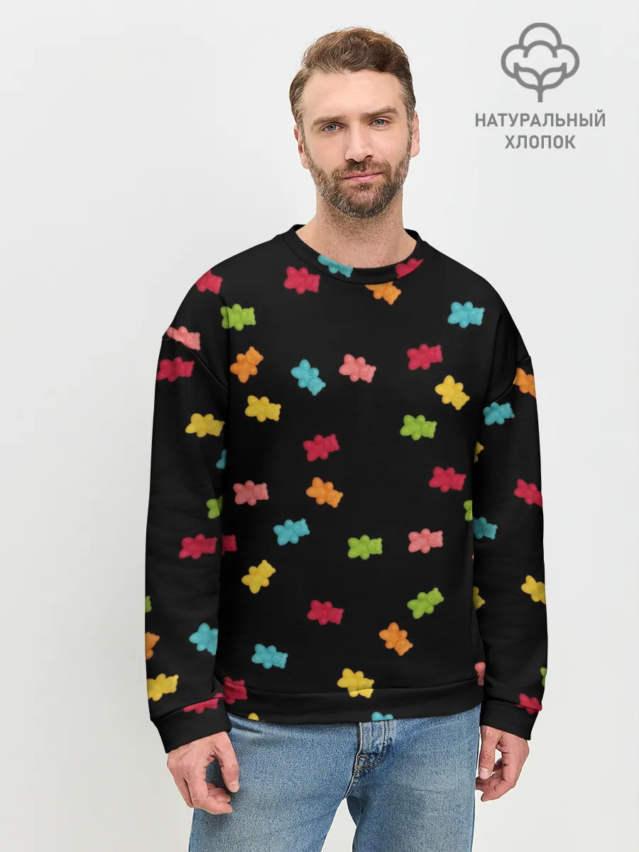 Мужской свитшот базовый / Мармеладные мишки
