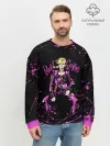Мужской свитшот базовый / Кира джоджо фиолетовые брызги