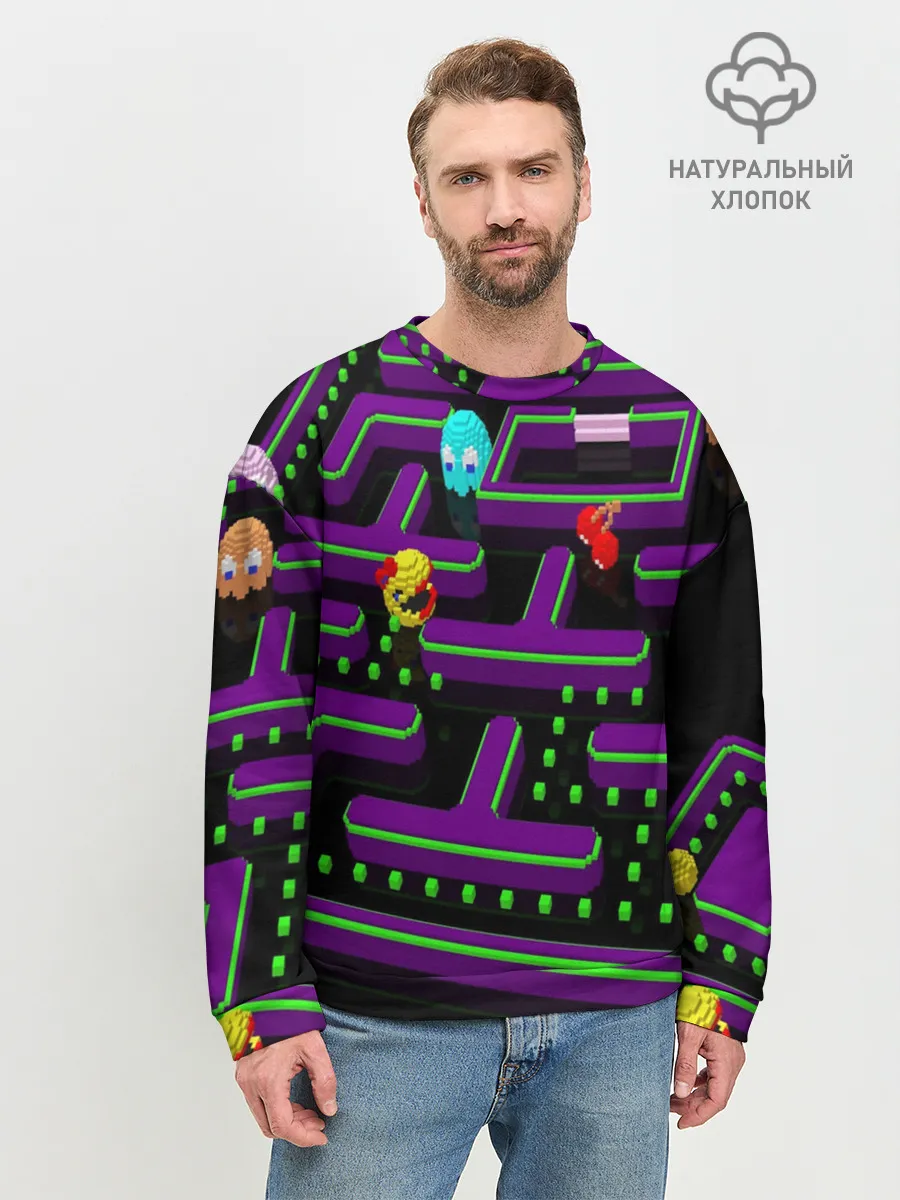 Мужской свитшот базовый / PAC-MAN 3D