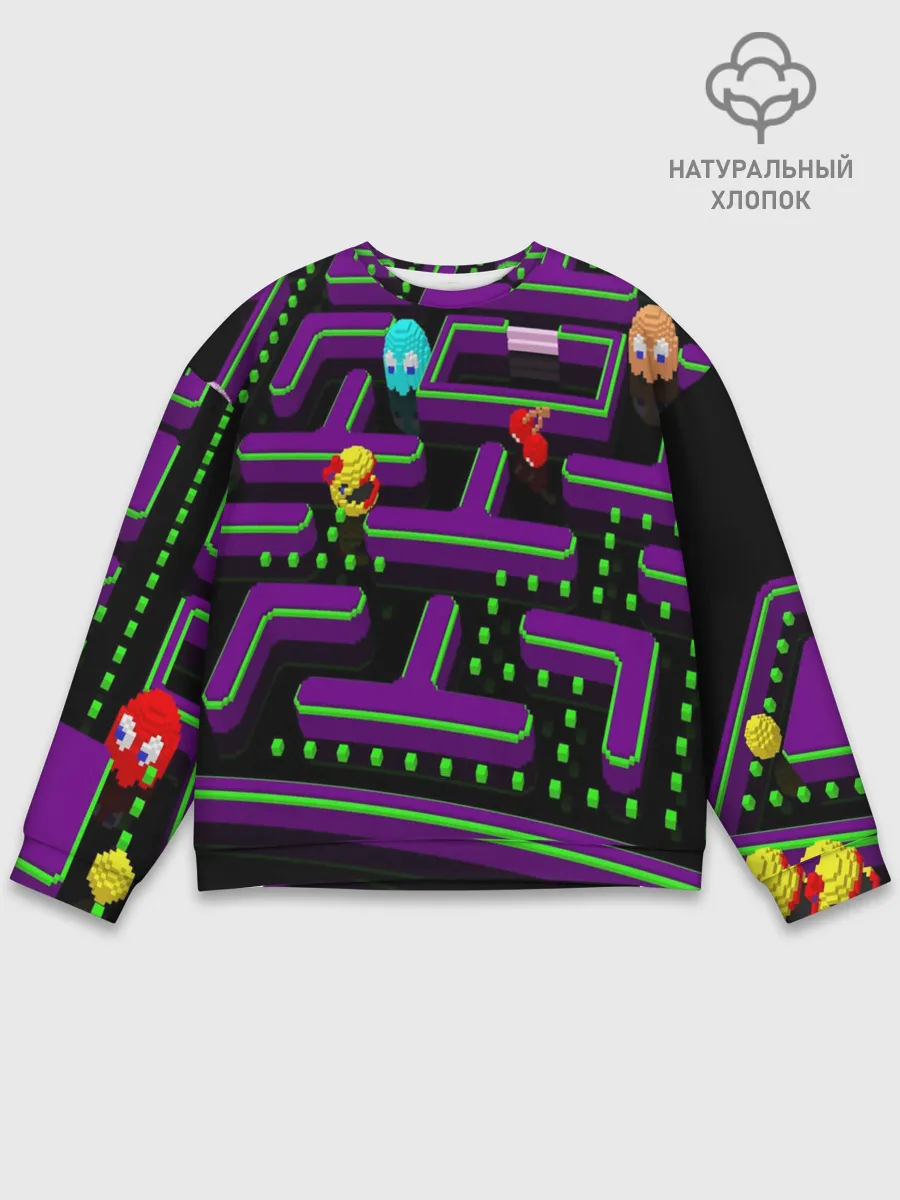 Мужской свитшот базовый / PAC-MAN 3D