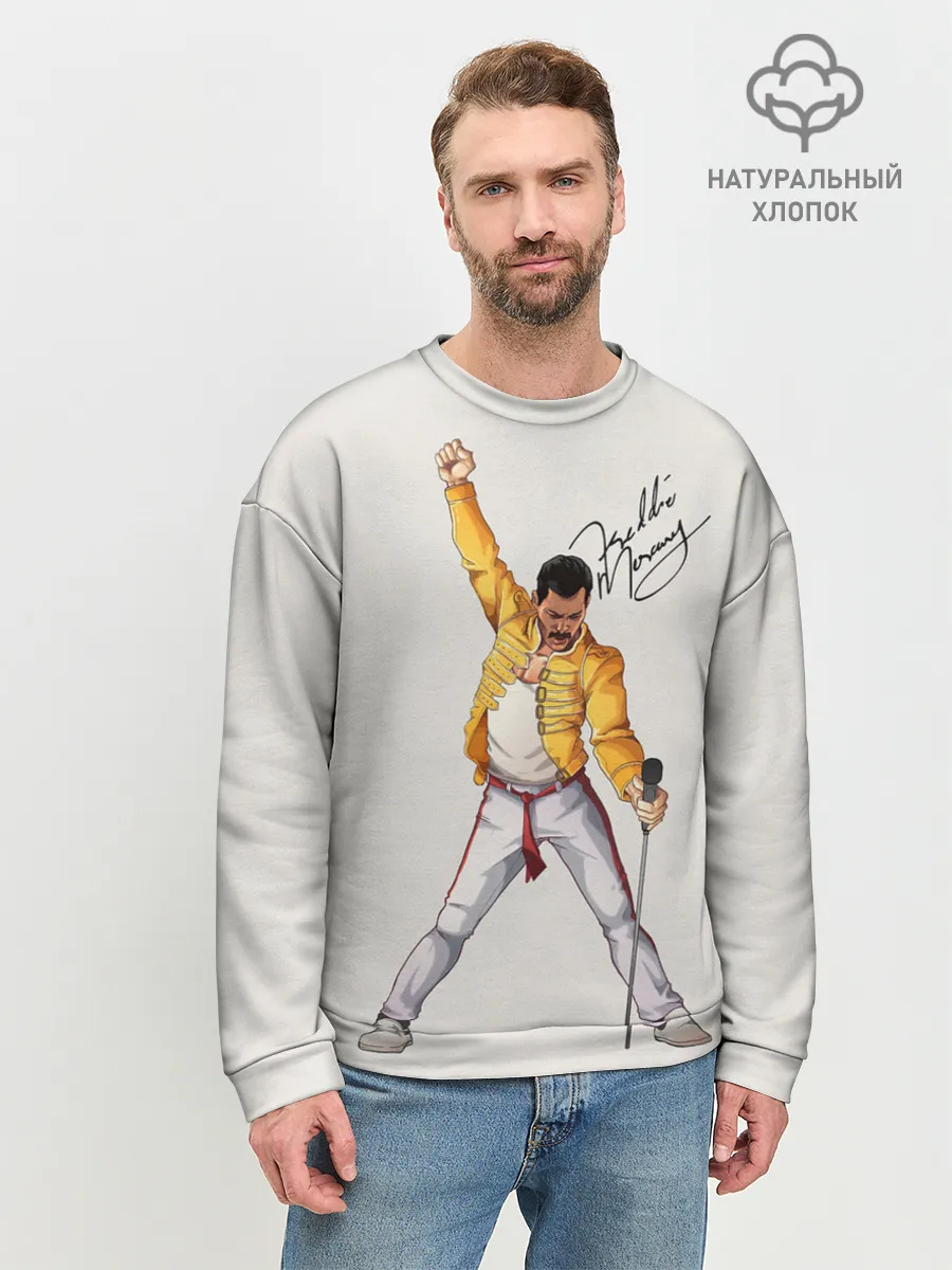 Мужской свитшот базовый / Фредди Меркьюри автограф