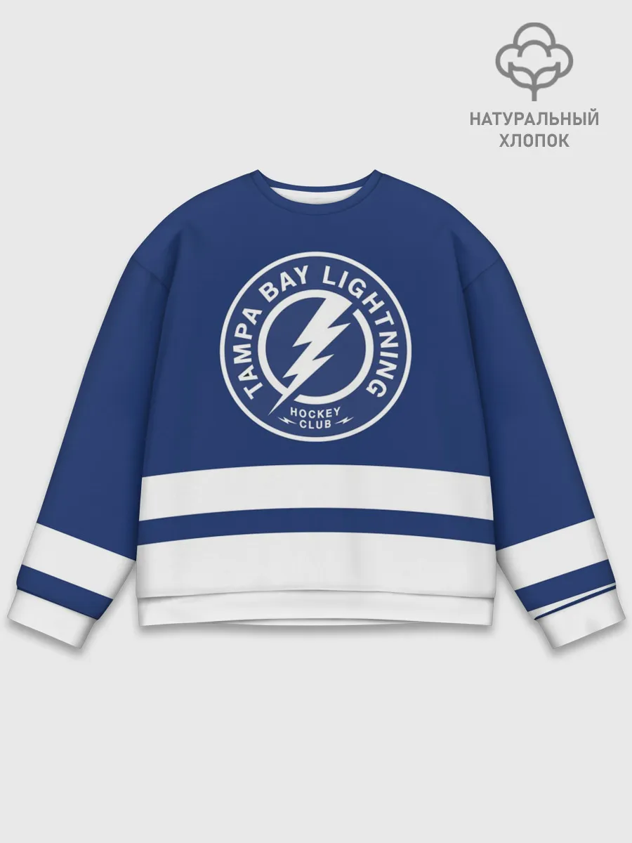 Мужской свитшот базовый / Тампа-Бэй Лайтнинг