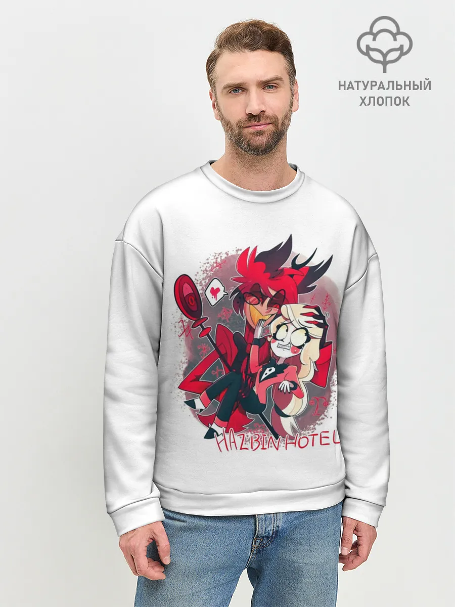 Мужской свитшот базовый / Hazbin Hotel